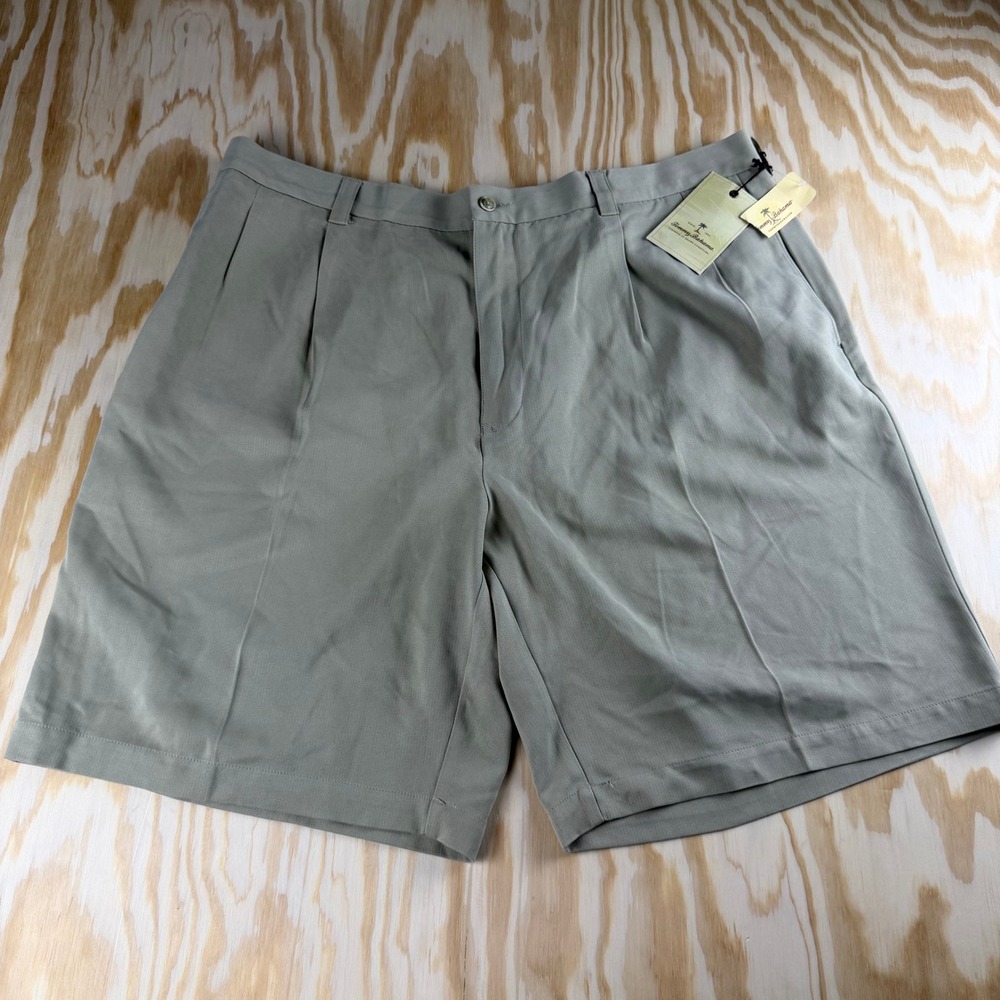Tommy Bahama Mens 40 Silk Pleated Shorts Sandpoint  NWT 100% Silk Island Life